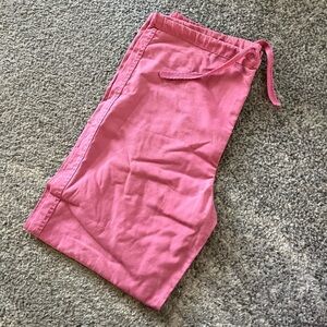 Pink scrubs pants
